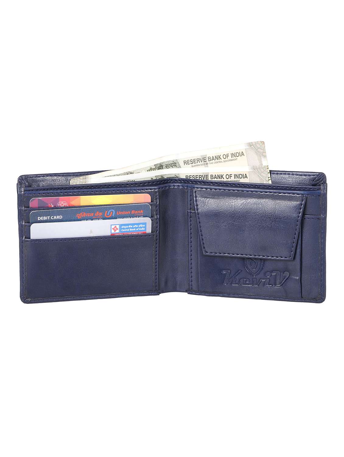 navy blue leatherette wallet - 19260239 - Standard Image - 2