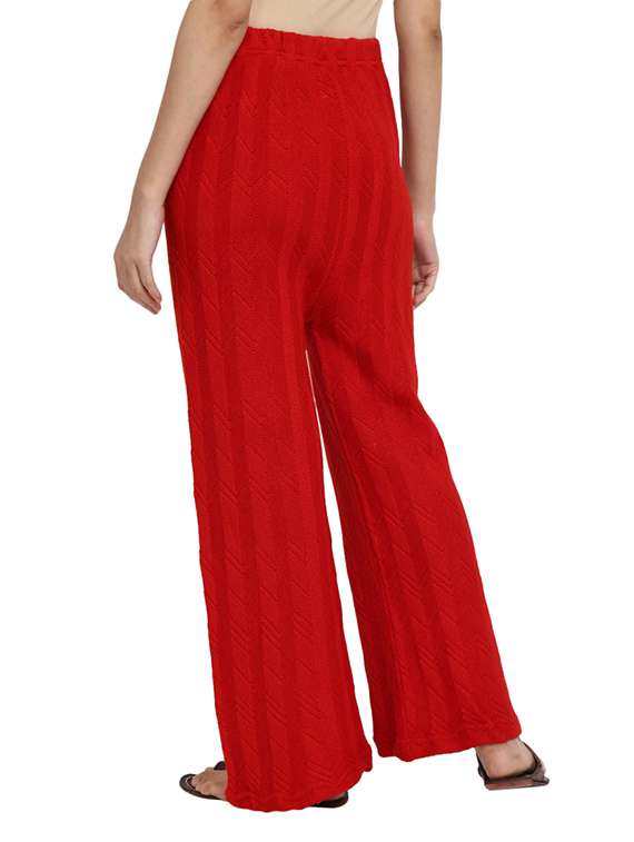 red knitted palazzo - 19260919 -  Standard Image - 2