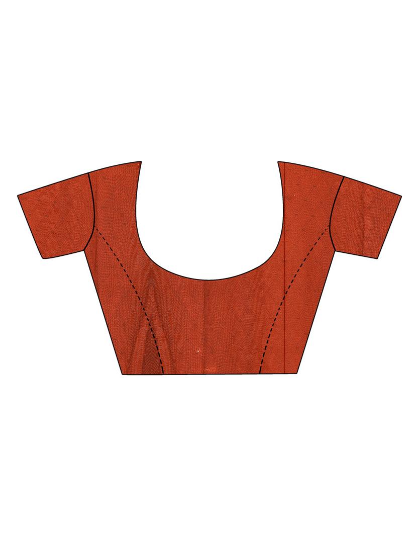 women's printed brown colored saree with blouse - 19263274 - Standard Image - 2