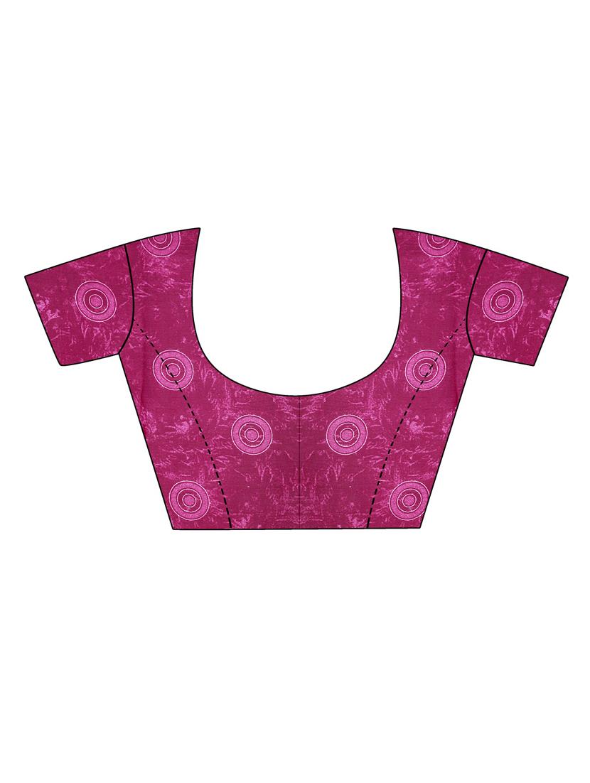 women floral printed saree with blouse - 19263304 - Standard Image - 2