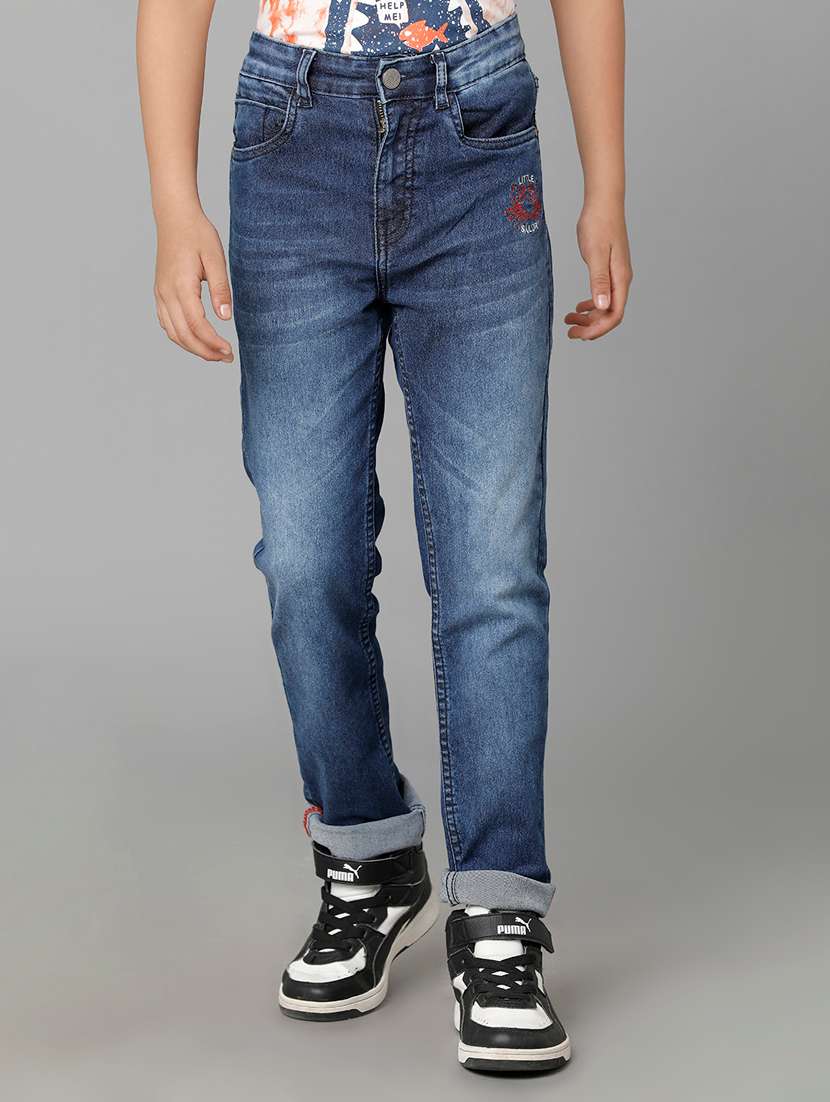 boy's plain slim fit jeans