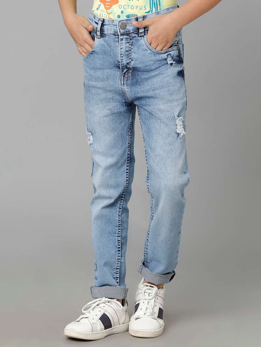 boy's distress slim fit jeans