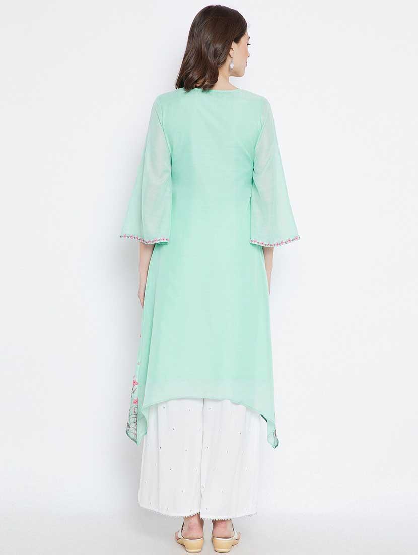 women's asymmetric kurta - 19264394 - Standard Image - 2