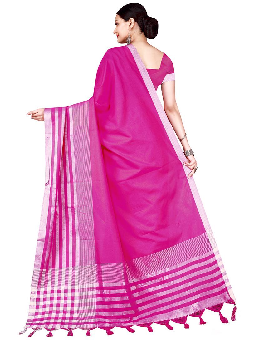 self design woven saree with blouse - 19264991 - Standard Image - 2