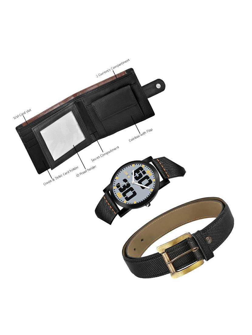 belt, wallet & watch gift combo - 19269973 - Standard Image - 2