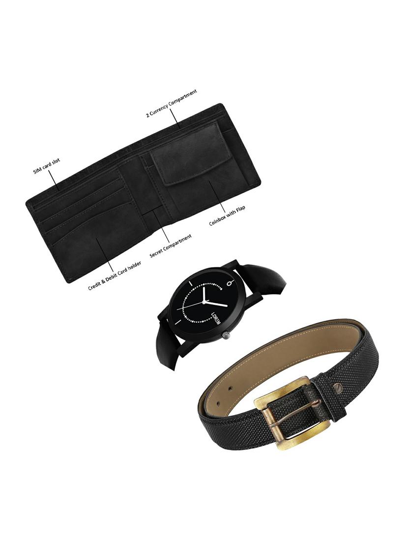 belt, wallet & watch gift combo - 19270049 - Standard Image - 2