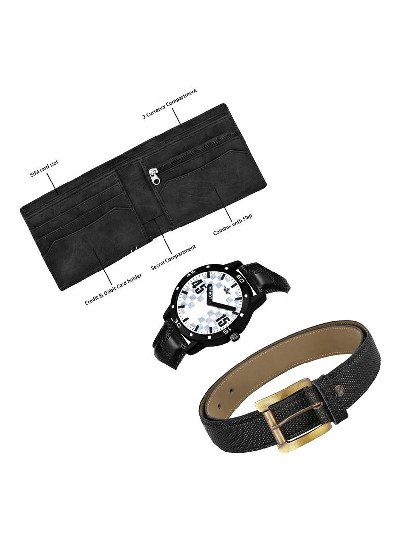 belt, wallet & watch gift combo - 19270369 - Standard Image - 2