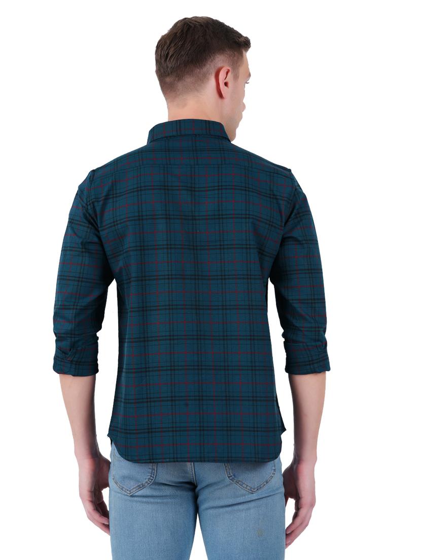 mens checks casual shirt - 19282439 - Standard Image - 2