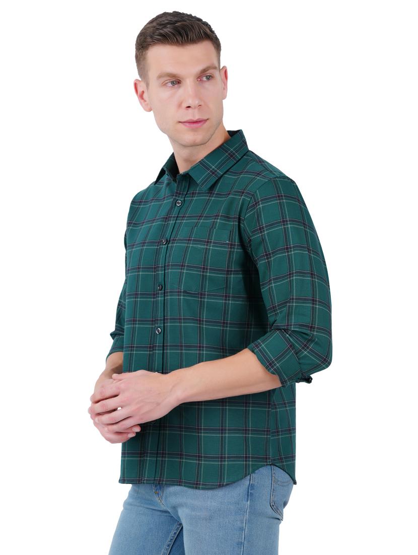 mens checks casual shirt - 19282440 - Standard Image - 2