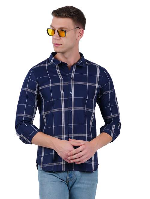 mens checks casual shirt - 19282447 -  Standard Image - 0