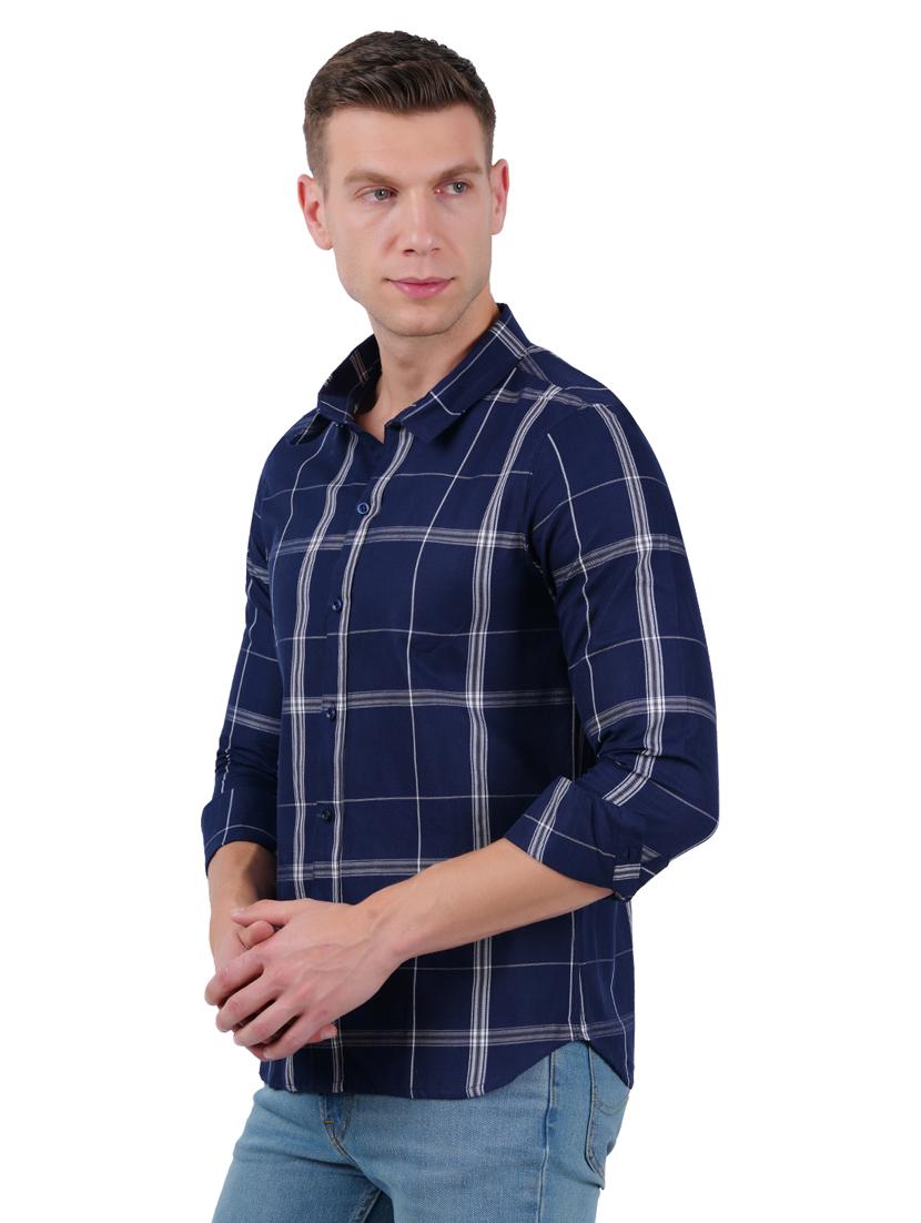 mens checks casual shirt - 19282447 - Standard Image - 2