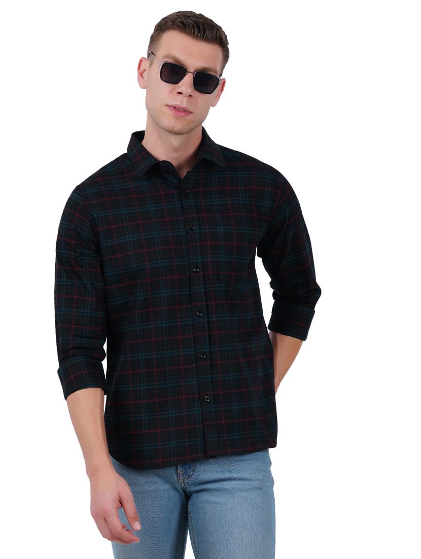 mens checks casual shirt - 19282457 - Standard Image - 2