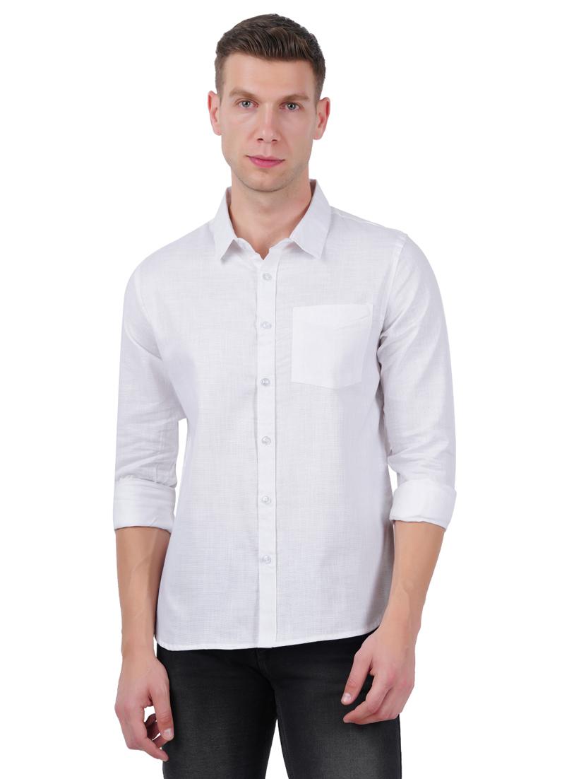 mens solid casual shirt - 19282466 -  Zoom Image - 0