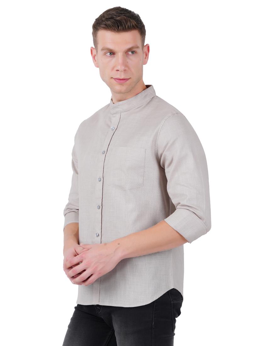 mens solid casual shirt - 19282474 - Standard Image - 2