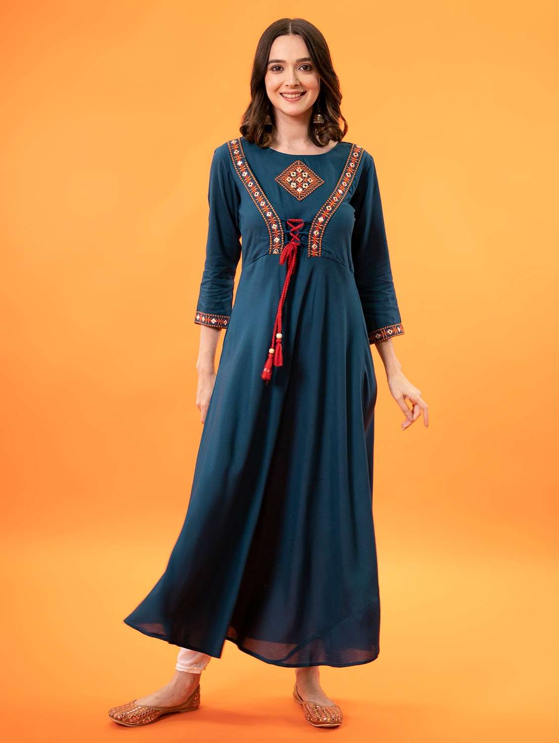 women's flared kurta