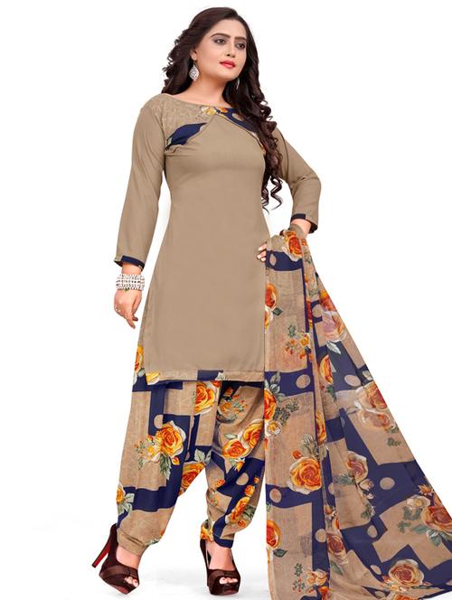 printed unstitched suit set - 19283942 - Standard Image - 0