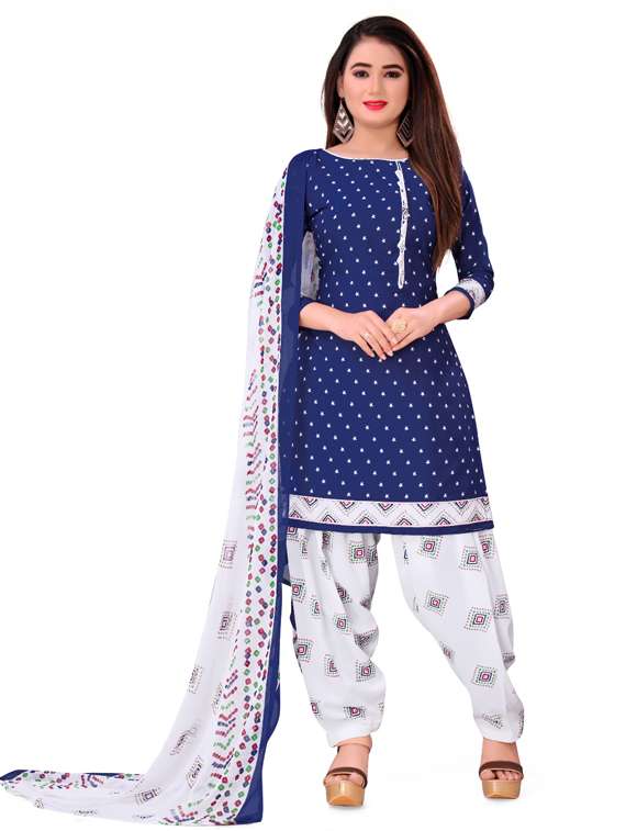 printed unstitched suit set