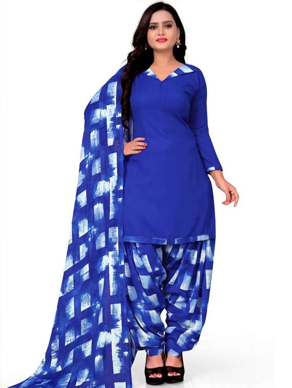 printed unstitched suit set