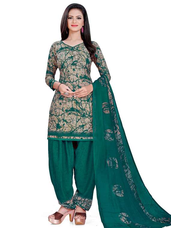 printed unstitched suit set