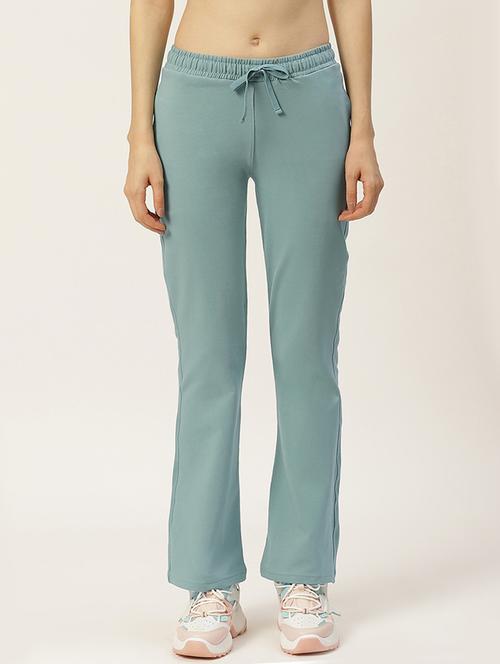 light blue solid  track pant - 19285113 -  Standard Image - 0