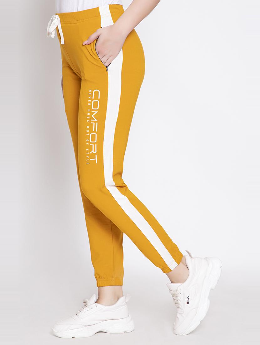yellow colored blocked jogger - 19285117 - Standard Image - 2
