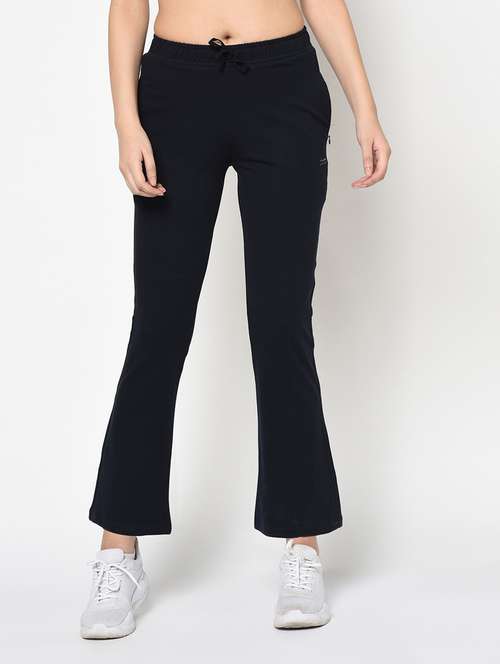 blue cotton blend track pants - 19285121 -  Standard Image - 0