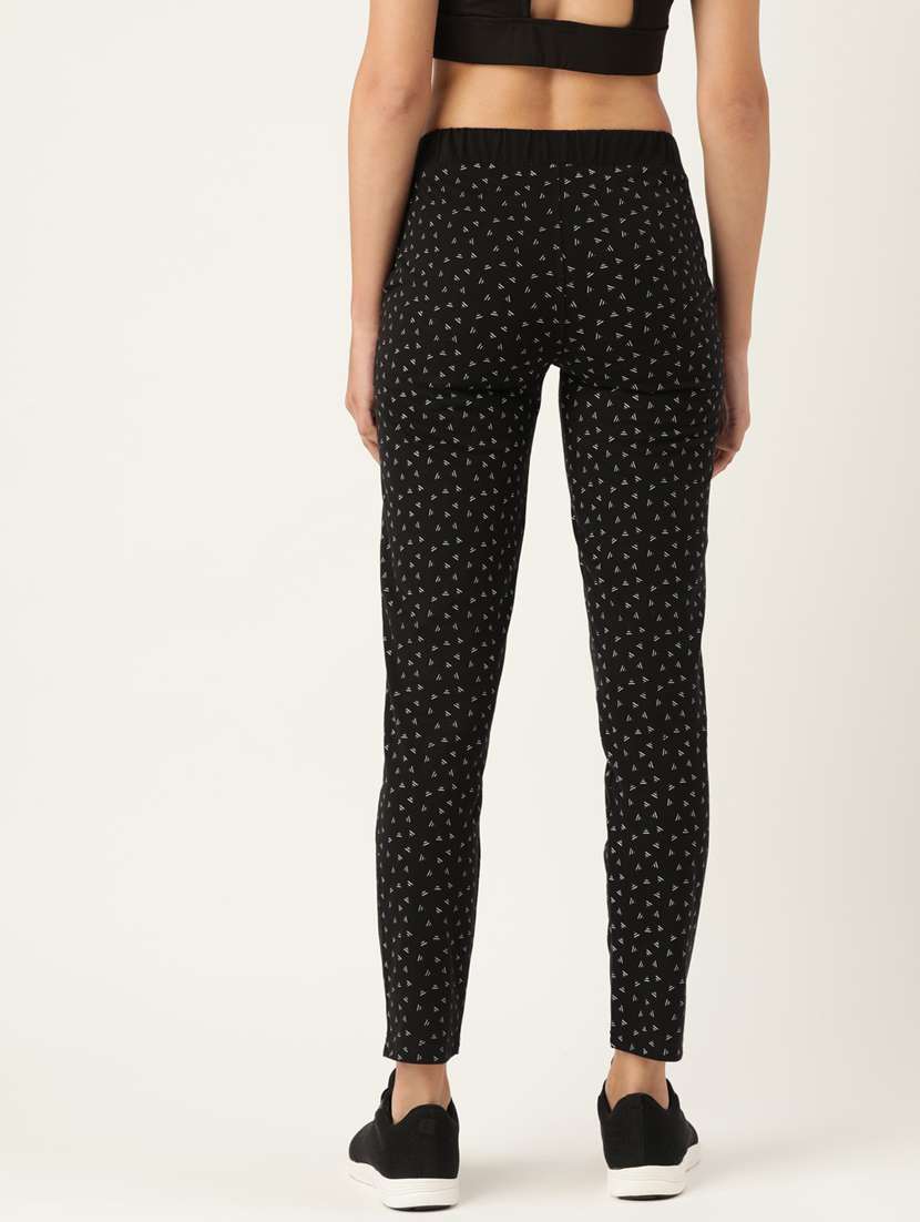 black cotton blend track pants - 19285144 -  Standard Image - 2