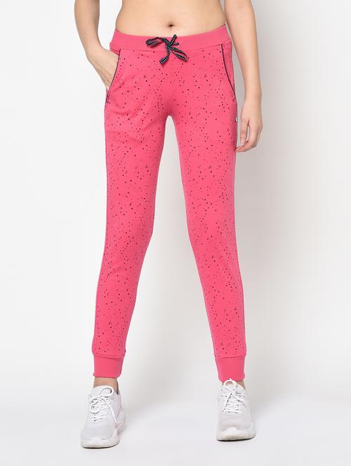  mid rise printed block track pant - 19285158 -  Standard Image - 0