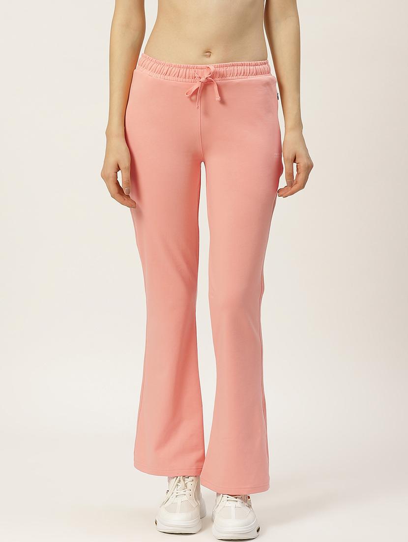 mid rise solid track pant