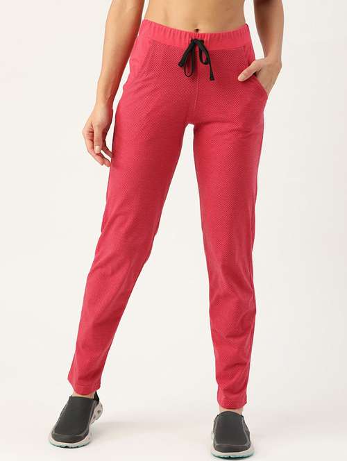 pink printed track pant - 19285196 -  Standard Image - 0