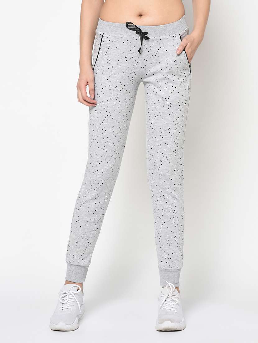 Mid Rise Printed Track Pant