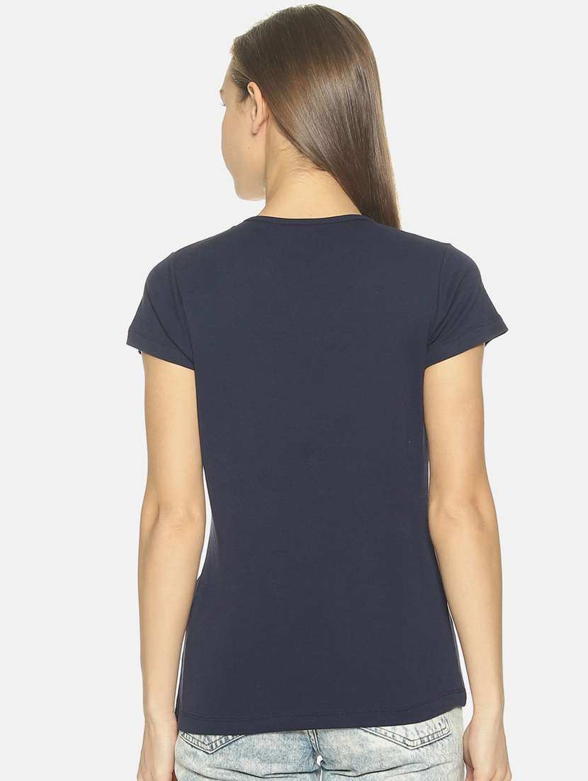 blue cotton blend regular tshirt - 19285220 -  Standard Image - 2