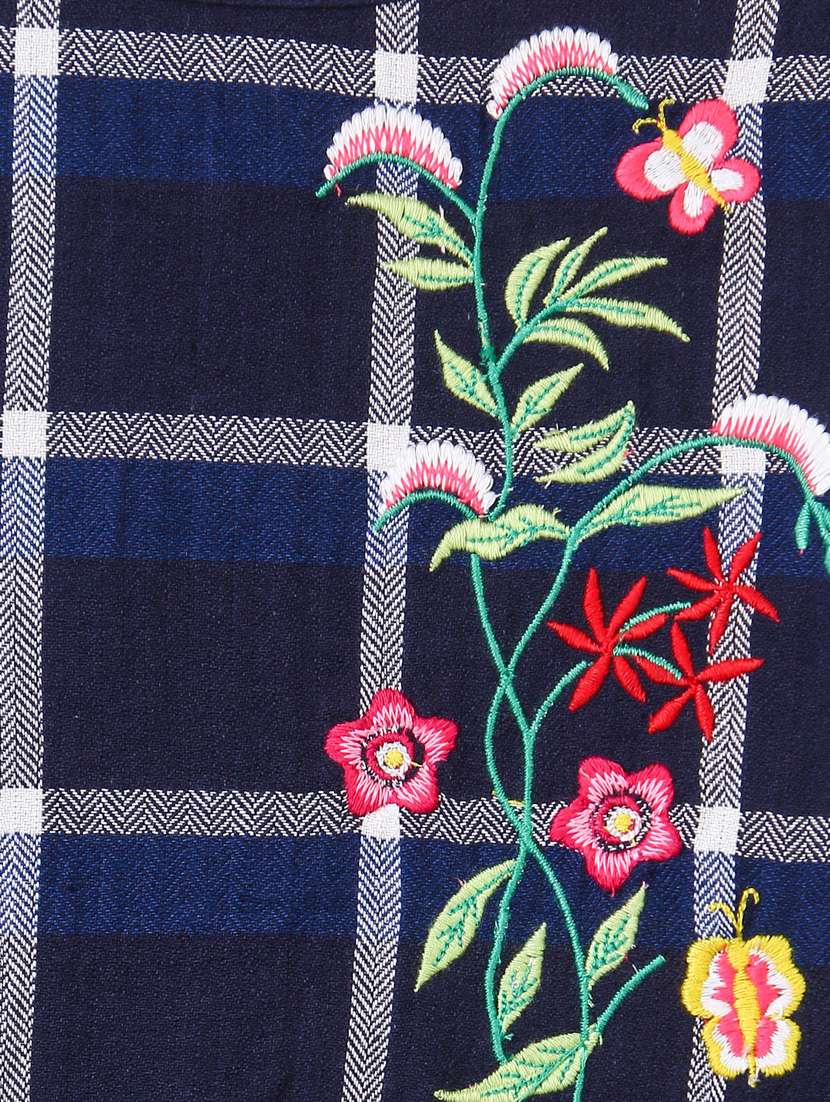 girls round neck bell sleeve frock - 19286250 -  Standard Image - 2