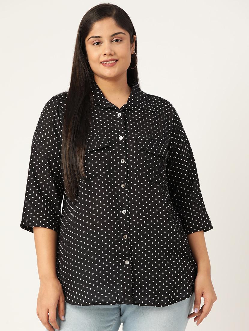 black printed shirt - 19286297 - Zoom Image - 0