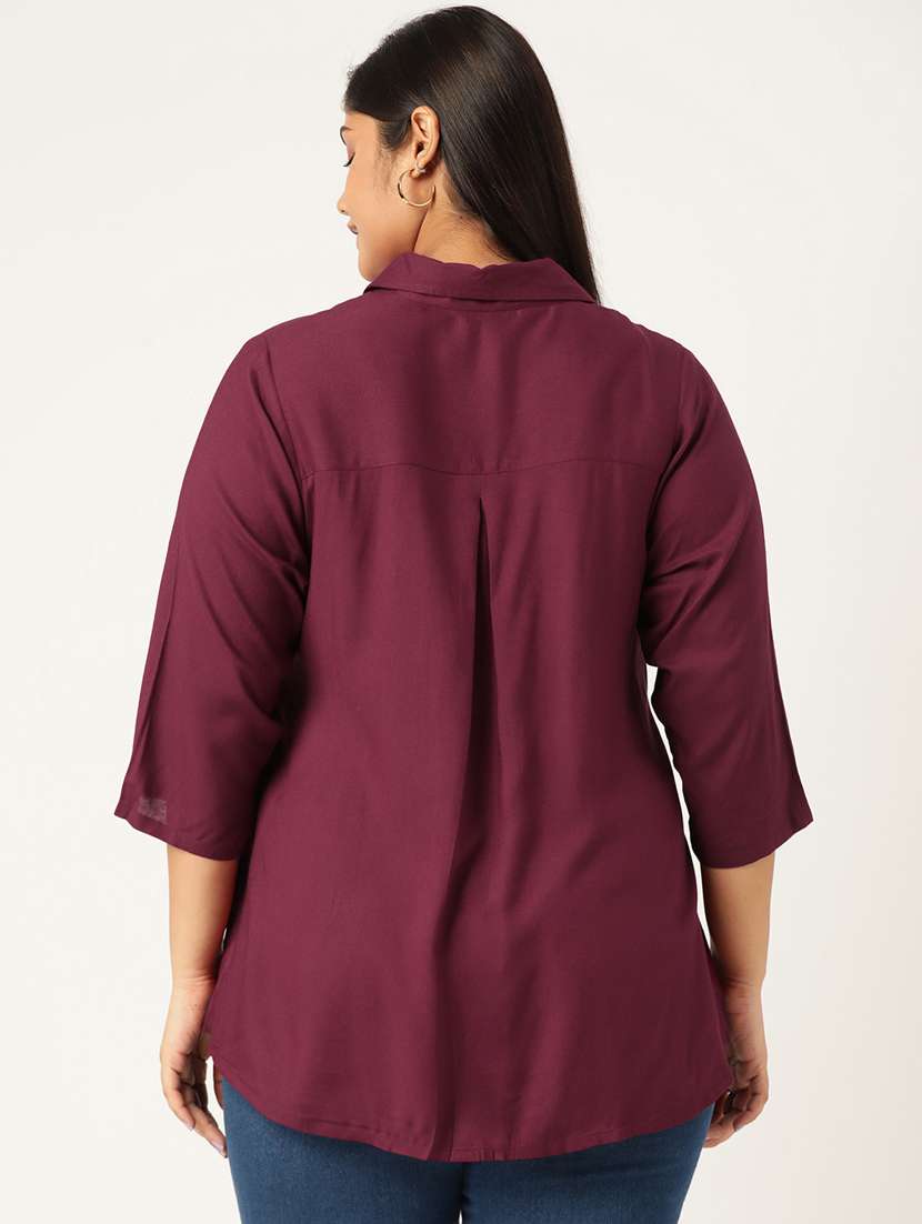purple solid shirt - 19286300 - Standard Image - 2
