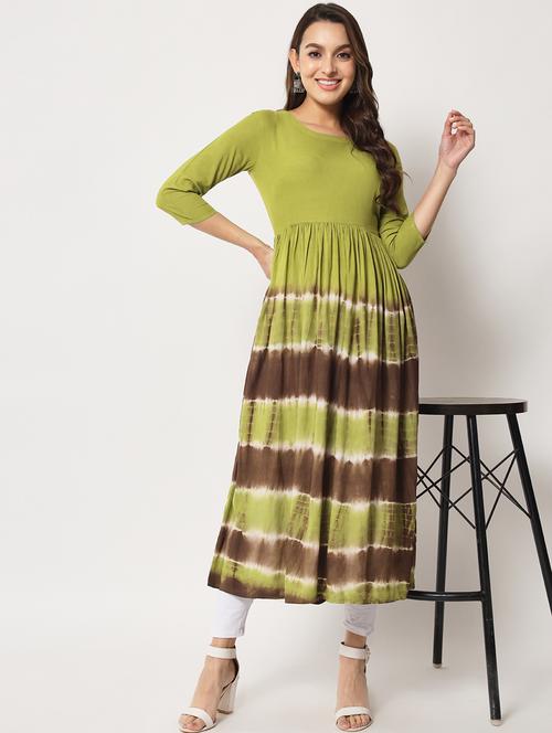 women's flared kurta - 19286772 - Standard Image - 0