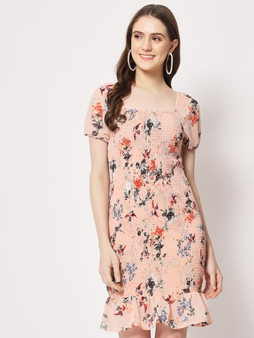 women's tiered dress floral dress - 19287394 - Standard Image - 0