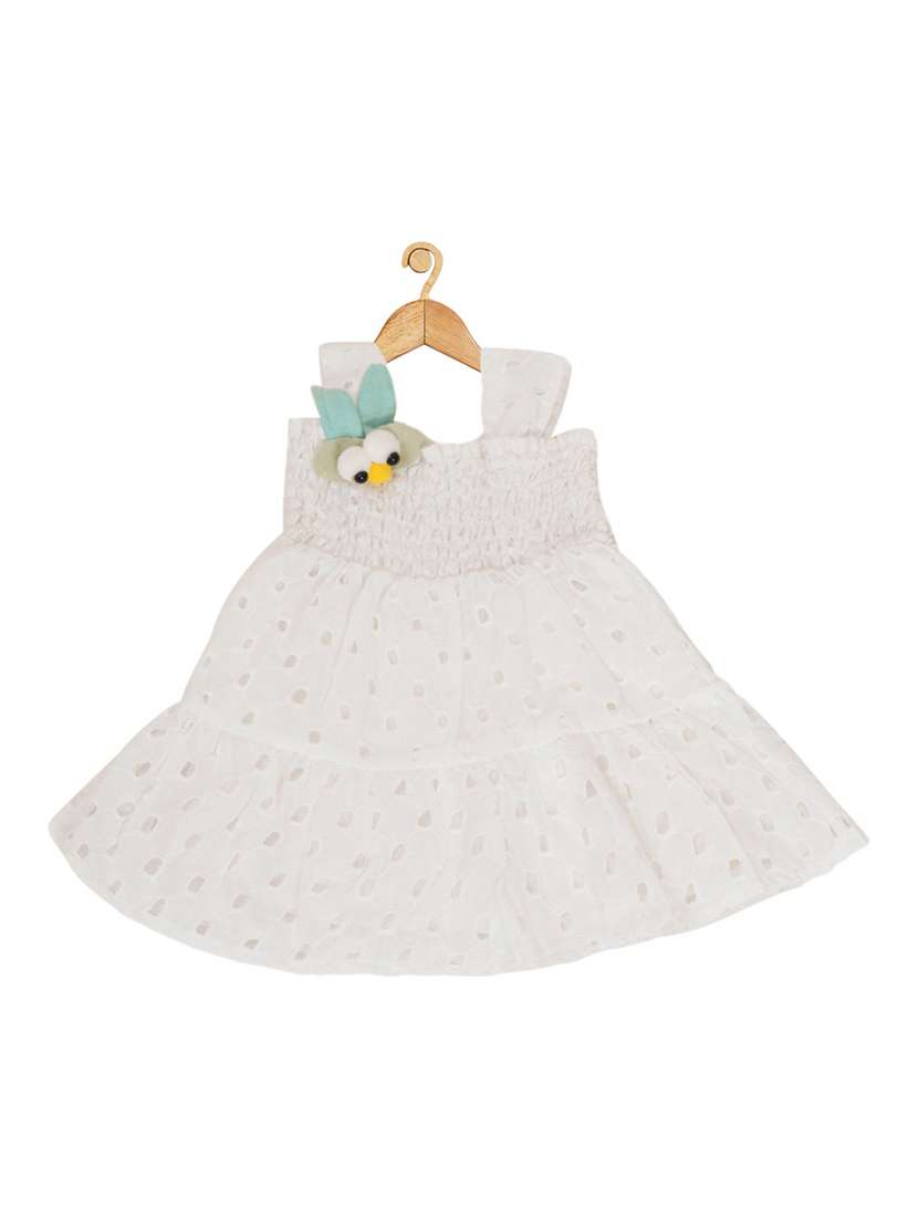 girls shoulder strap sleeveless frock