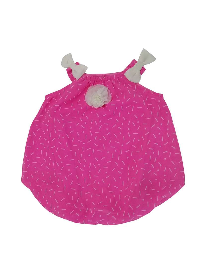 girls shoulder strap sleeveless frock