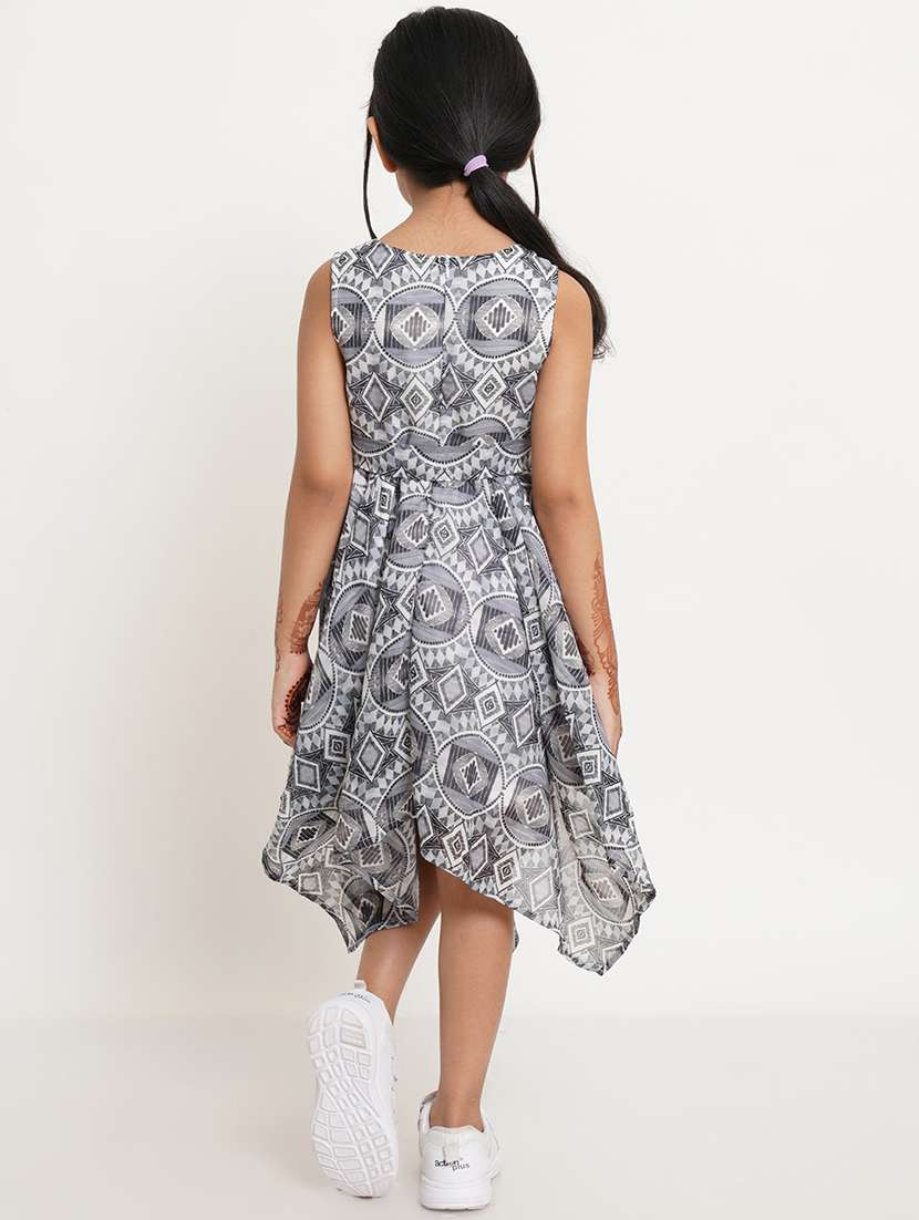 girls round neck sleeveless frock - 19293499 -  Standard Image - 2