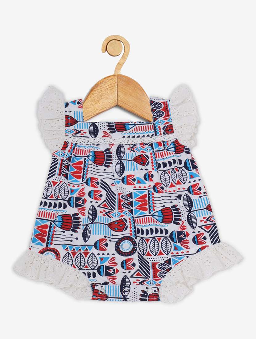 multi colored printed onesies