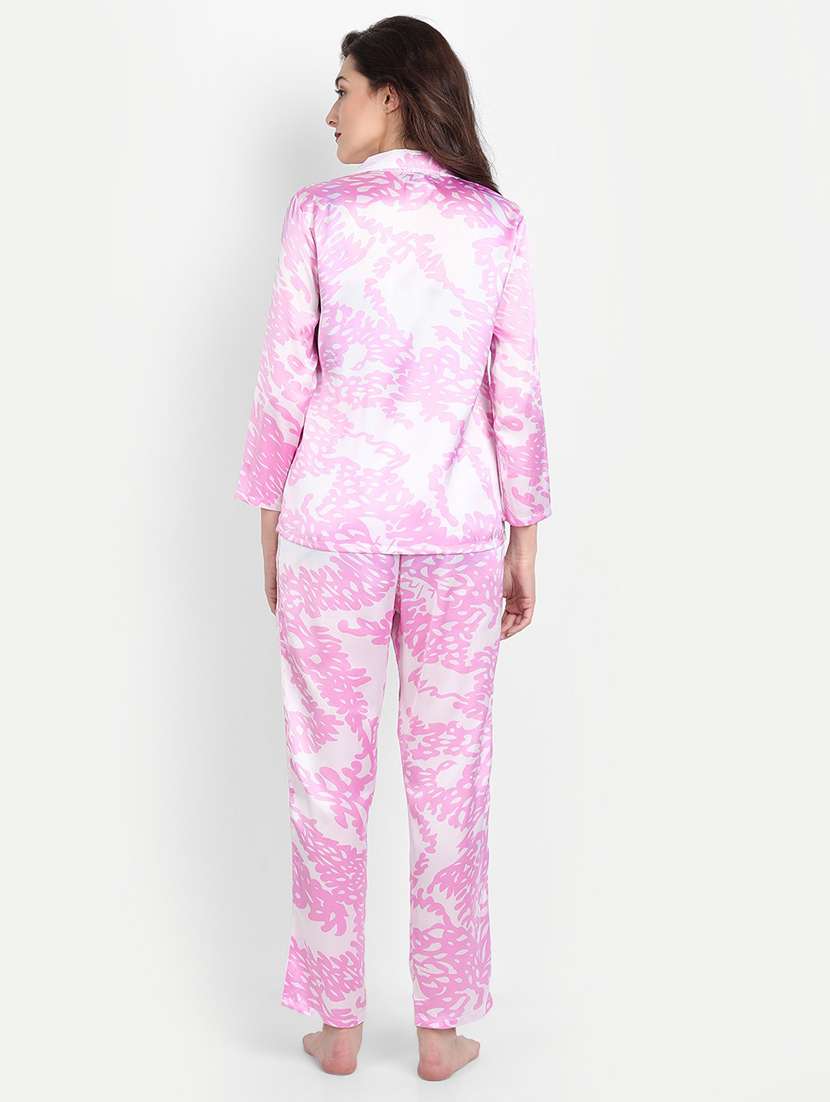 women printed night suit set - 19293982 - Standard Image - 2