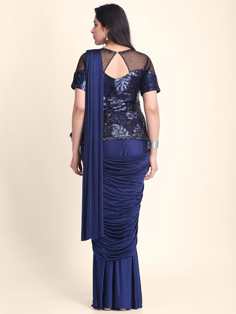 self designed leheriya saree with blouse - 19294127 - Standard Image - 2