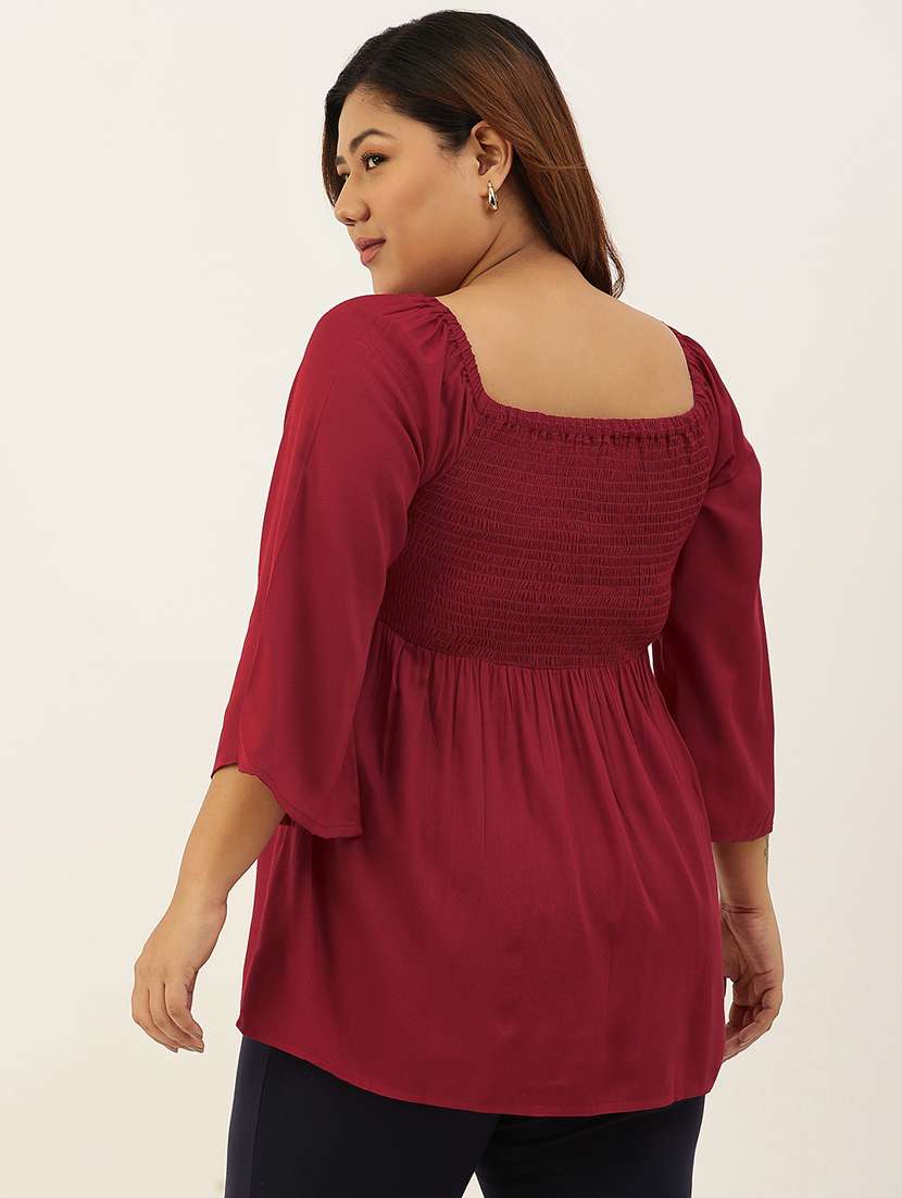 women's peplum round neck top - 19294417 -  Standard Image - 2