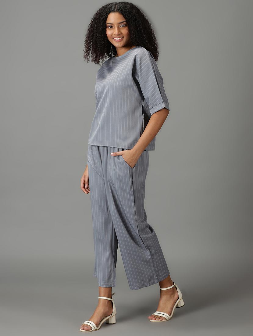 stripes top and trouser set - 19294547 - Standard Image - 2
