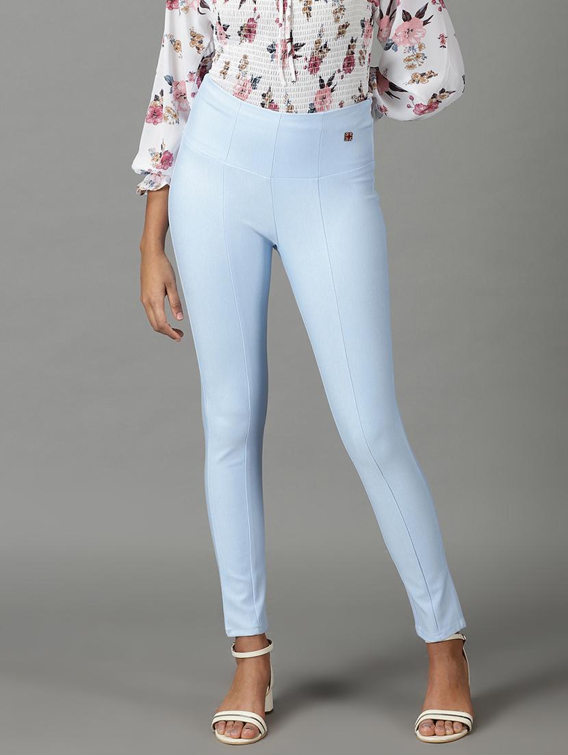 blue solid jegging - 19294583 - Zoom Image - 0