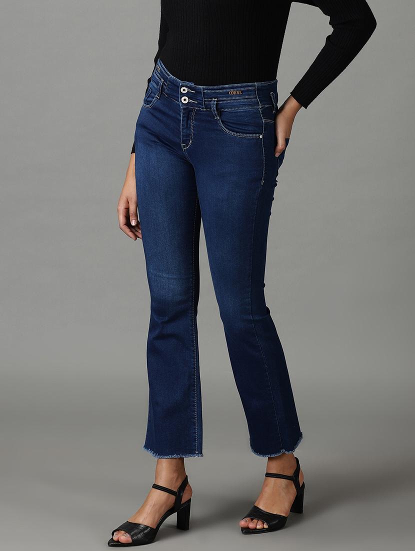 women's plain bootcut jeans - 19294588 - Standard Image - 2