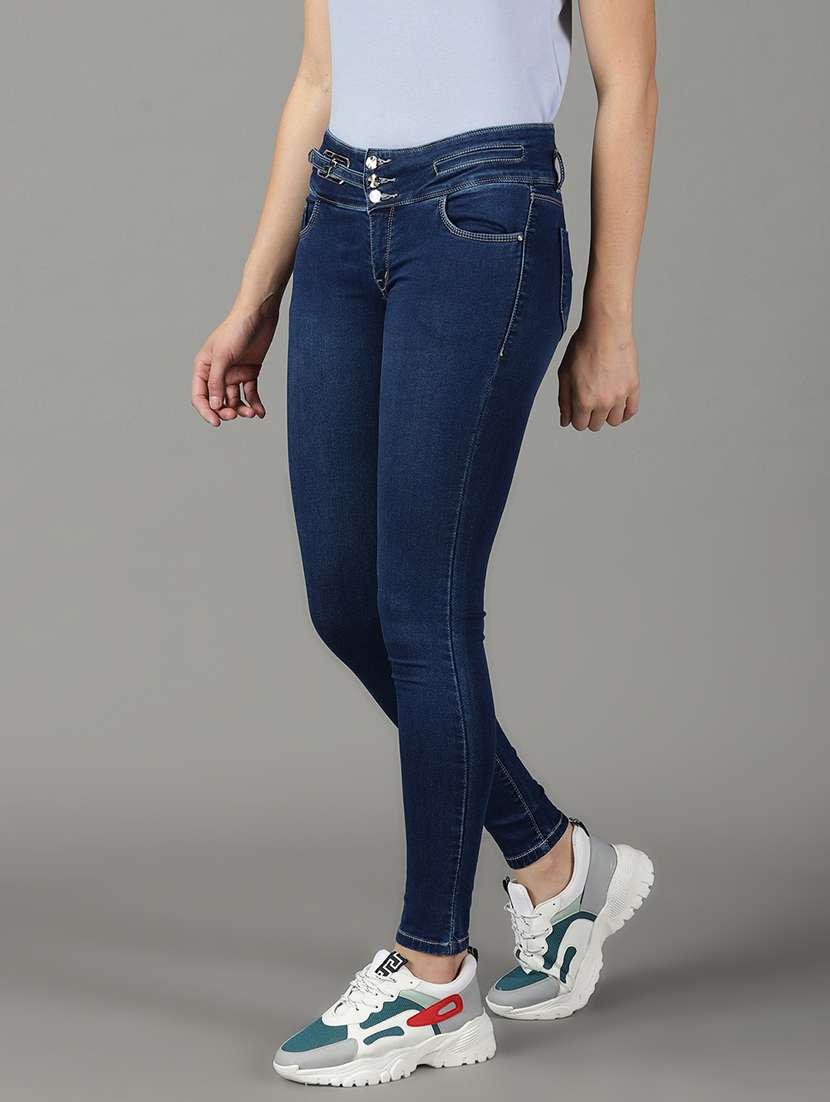 women's plain skinny fit jeans - 19294595 -  Standard Image - 2