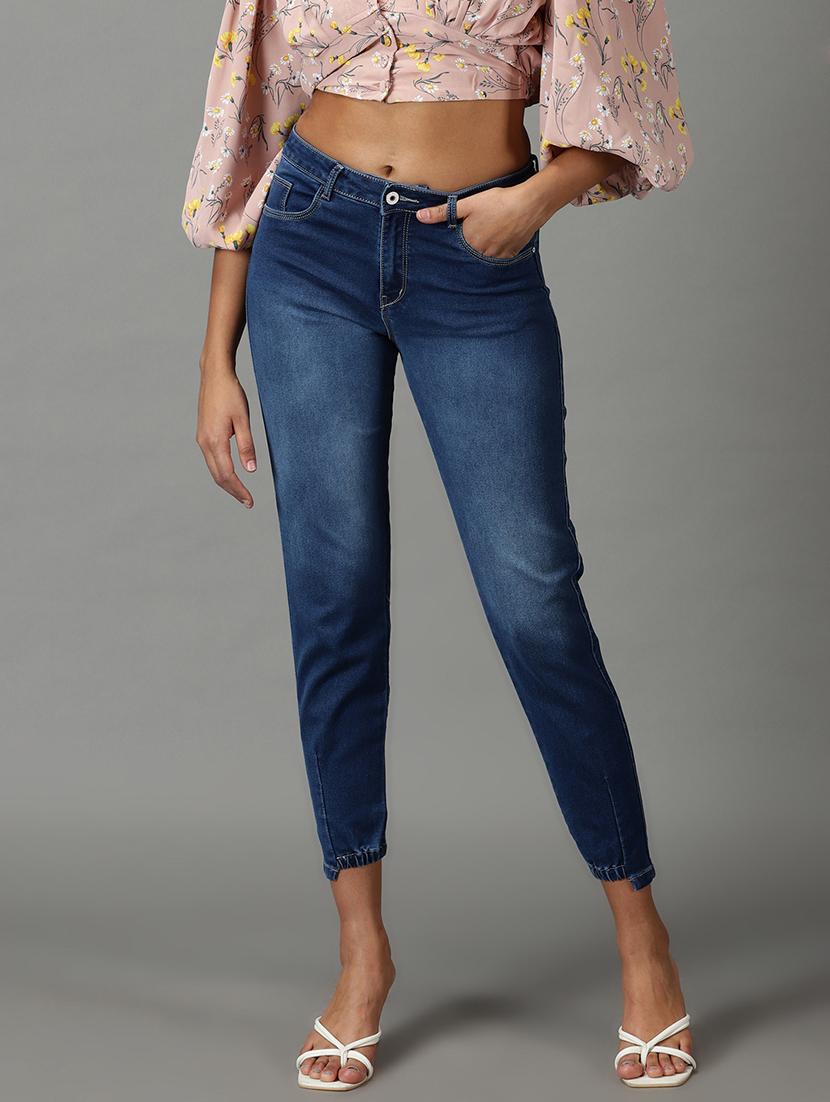 women's plain slim fit jeans - 19294611 - Zoom Image - 0