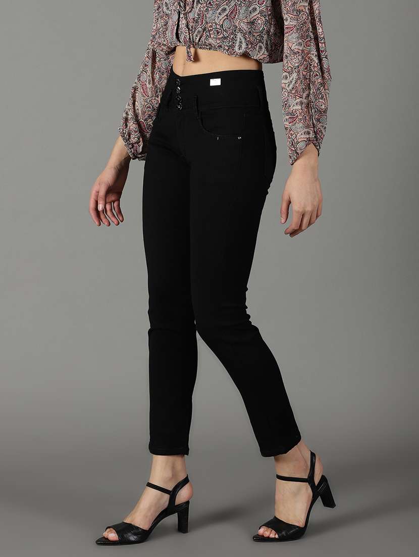 women's plain slim fit jeans - 19294614 -  Standard Image - 2